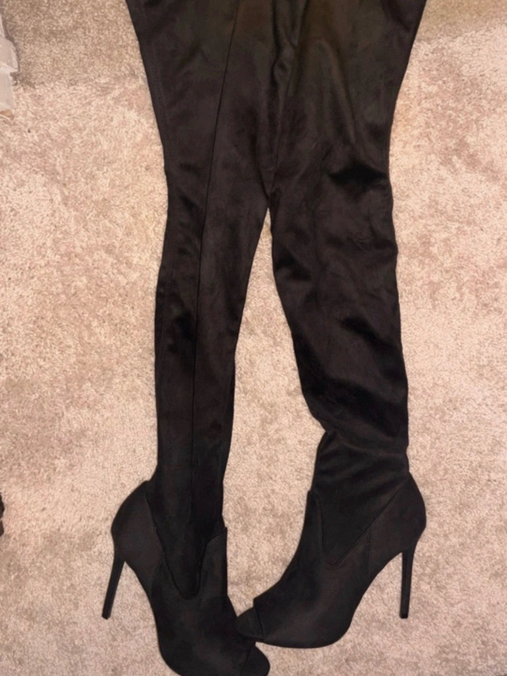 Over the knee thigh high boots